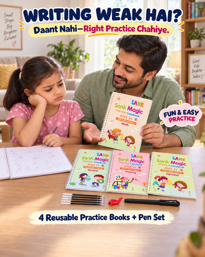 Zenso Magic Practice Copybook (Pack of 4 )
