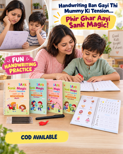 Zenso Magic Practice Copybook (Pack of 4 )