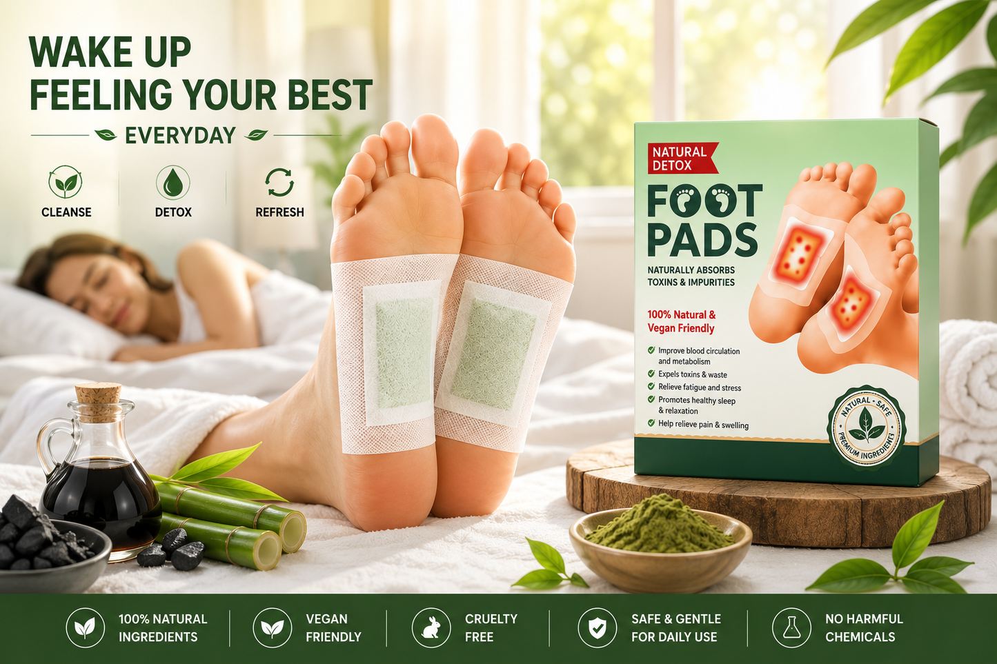 Overnight Foot Renewal Patches | Buy 1 Get 1 Free