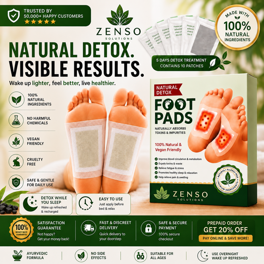 Zenso™ Premium Detox Foot Patches (Pack of 10) – Buy 1 Get 1 Free