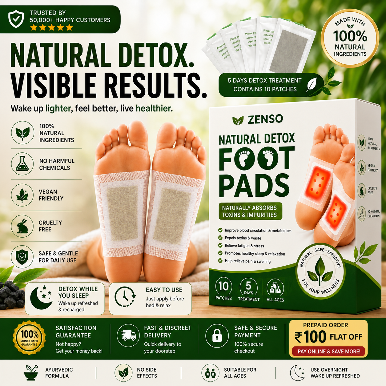 DreamCare Herbal Foot Patches | Buy 1 Get 1 Free (Copy)