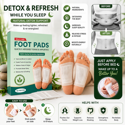 Zenso™ Premium Detox Foot Patches (Pack of 10) – Buy 1 Get 1 Free